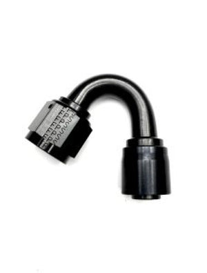Fragola 8115006 -6AN 150 Degree Fixed/Single Swivel Sport Crimp Pro Hose End