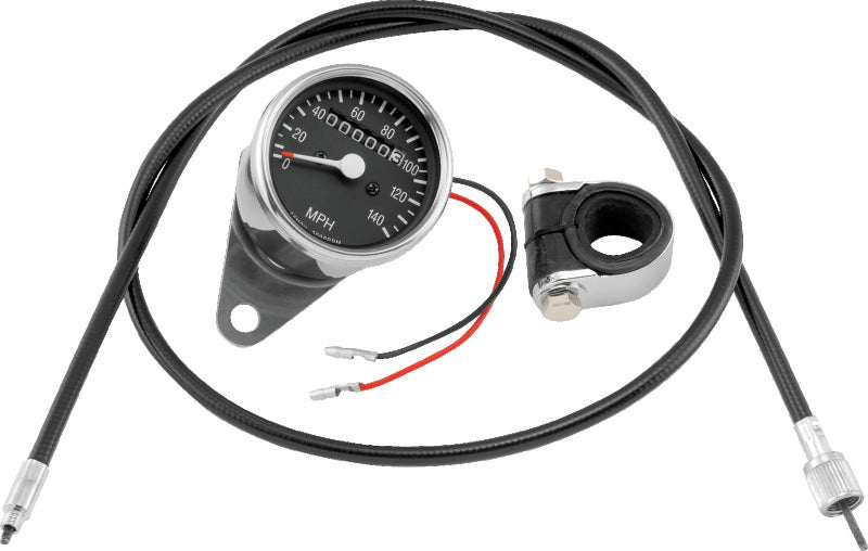 Bikers Choice 493304 L73-94 XL 73-94 FX FXR 2:1 Custom fits Mini Speedo Kit Bla