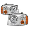 xTune 9042775 01-04 fits Nissan Frontier OEM Headlights - Chrome (HD-JH-NF01-AM