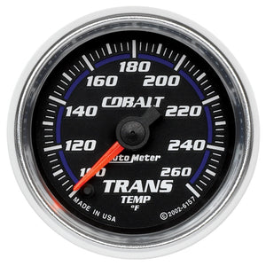 AutoMeter 6157 Autometer Cobalt 52mm 100-260 Deg F Electronic Trans Temp Gauge