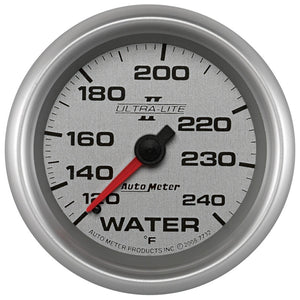 AutoMeter 7732 AutoMeter Gauge Water Temp 2-5/8in. 120-240 Deg. F Mechanical Ultra-Lite II