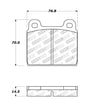Stoptech 308.0045 Street Touring 75-95 Alfa Romeo 2000 Spider/Graduate/Veloce Front Brake Pads
