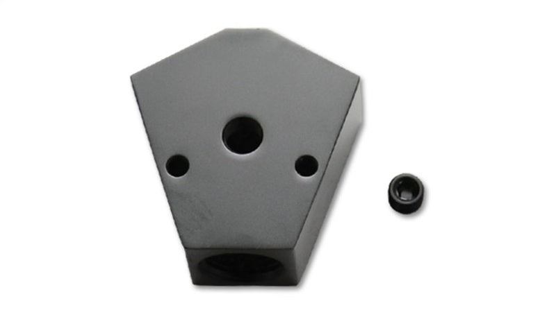 Vibrant 10820  Aluminum Y-Block Fitting with 1/8in NPT Port - 3/8in NPT x 3/8in