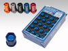 Rays WDURA4212150B Dura-Nut L42 Straight Type 12X1.50 Lug Nut Set 16 Lug 4 Lock Set - Blk