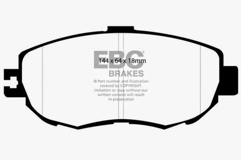 EBC DP21006 fits Lexus 93-94 LS400 4.0 Greenstuff Front Brake Pads