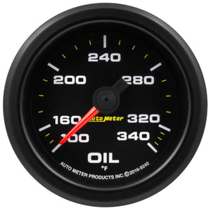 AutoMeter 9240 Autometer Extreme Environment 2-1/16in 340 Deg Oil Temp Gauge Stepper Motor w/Peak & Warn