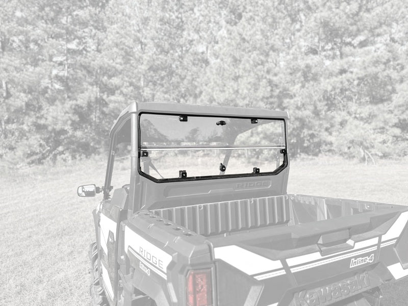 Seizmik 50-55319KIT 24+ fits Kawasaki Ridge Rach Rear Folding Windshield- UV