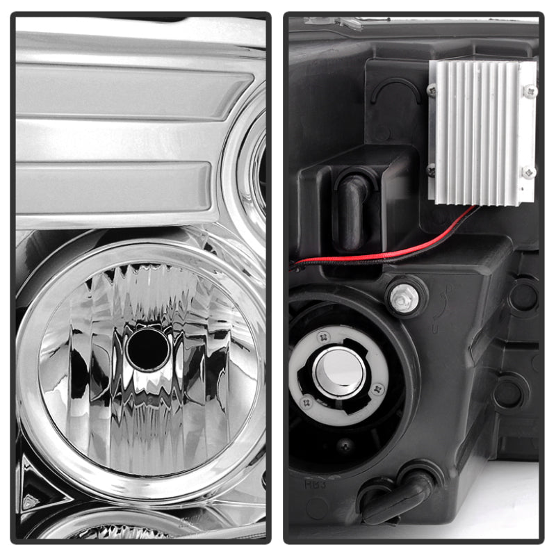 Spyder 5080998 fits Dodge 09-12 Ram Projector Headlights Light Bar DRL Chrome P