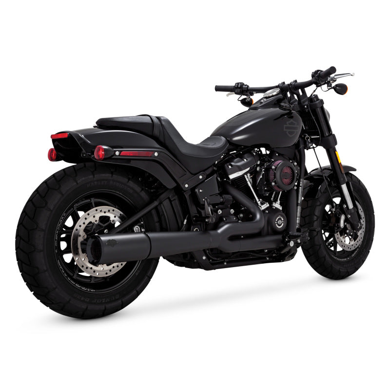 Vance and Hines 47387 Vance & Hines HD Softail 18 -22 Pro Pipe Black PCX Full