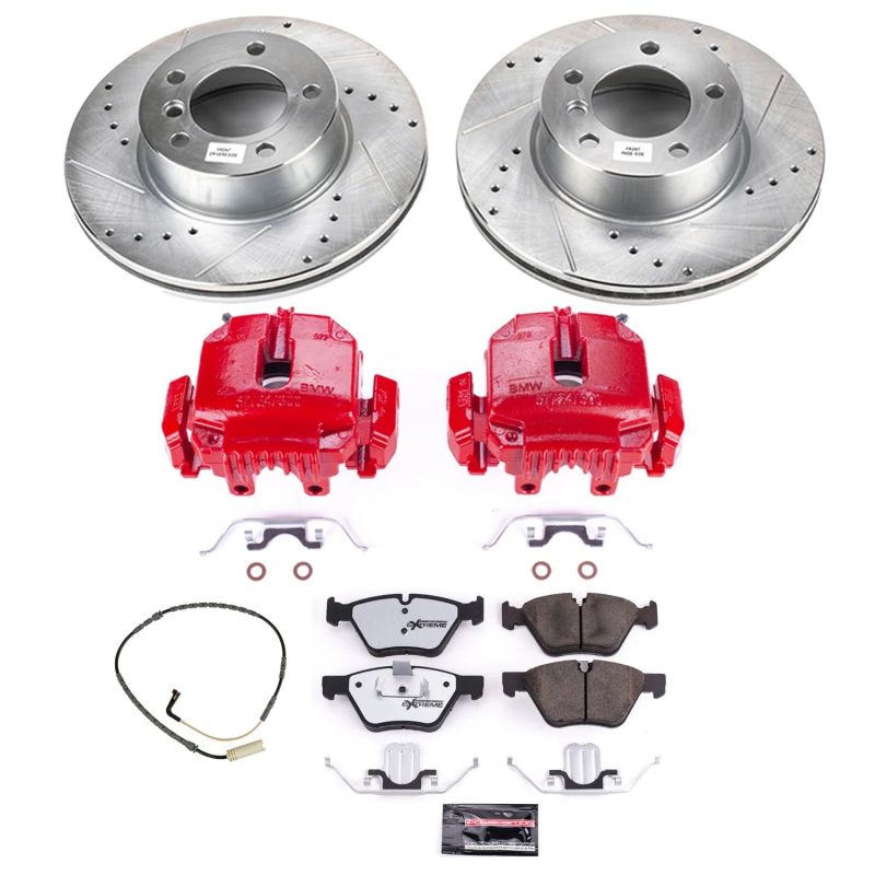 PowerStop KC4589 26 fits BMW 325xi Front Z26 Street Warrior Brake Kit w/Calipers