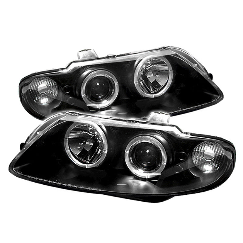 Spyder 5011749 fits Pontiac 04-06 GTO Projector Headlights LED Halo LED Black H