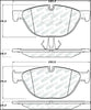 Stoptech 305.1409 11-13 BMW 535i Street Select Front Brake Pads