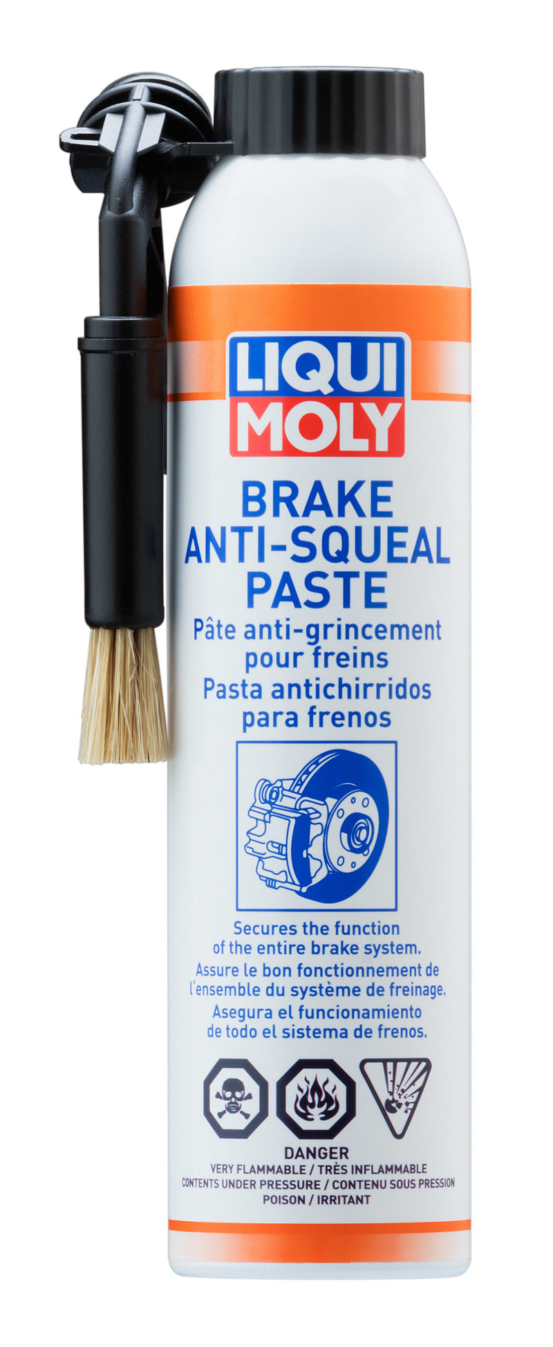 LIQUI MOLY 20240 200mL Brake Anti-Squeal Paste (Can w/Brush)