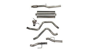 CORSA Performance 21043 Corsa 2019-24 fits Silverado/fits Sierra 5.3L V8 3in Dual Rear Exit 157in Wheelbase Catback - Sport (No Tips)