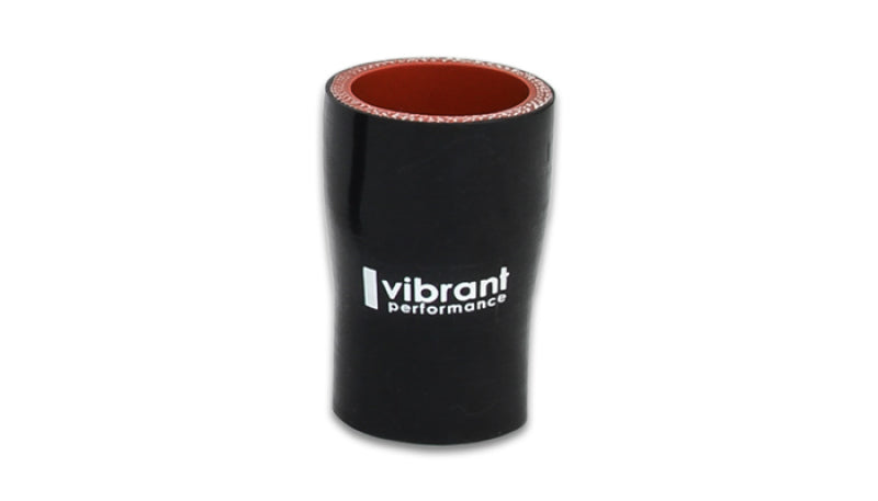 Vibrant 2923 4 Ply Aramid Reducer Coupling 1.75in Inlet x 1.25 Outlet x 3in Length - Black