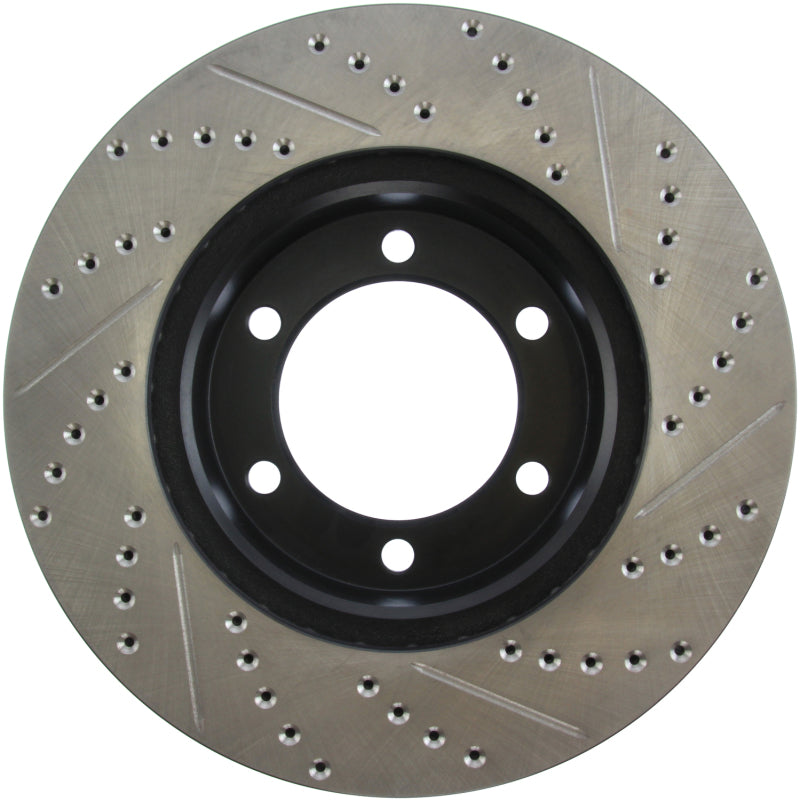 Stoptech 127.44118R 00-06 Toyota Tundra / 01-07 Toyota Sequoia Front Right Slotted & Drilled Rotor