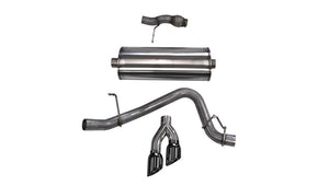 CORSA Performance 14859BLK Corsa 2015-2020 fits Chevy Tahoe/fits GMC Yukon Cat-Back Exhaust Sport 3in Single Side Twin Black 4in Tips