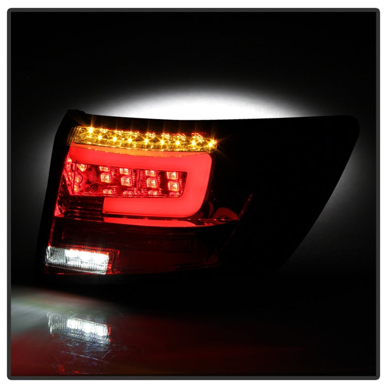 Spyder 5087973 fits Subaru 08-11 Impreza WRX 4DR LED Tail Lights - Red Clear AL