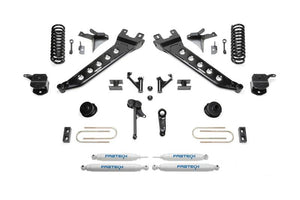 Fabtech K3147 13-18 Ram 3500 4WD 7in Radius Arm Kit w/Perf Shks