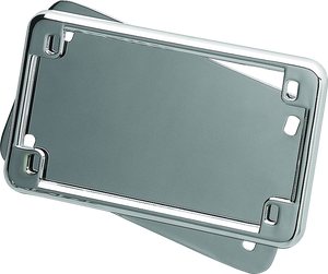 Kuryakyn 9166 Kuryakyn License Ffits rame & Backing Plate Set 4in X 7in Chrome