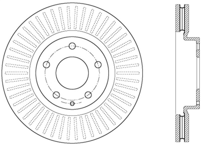 Stoptech 128.45084L Performance Front Left Brake Rotor
