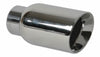 Vibrant 1270  Round SS Exhaust Tip (Double Wall Angle Cut Beveled Outlet) 3in.