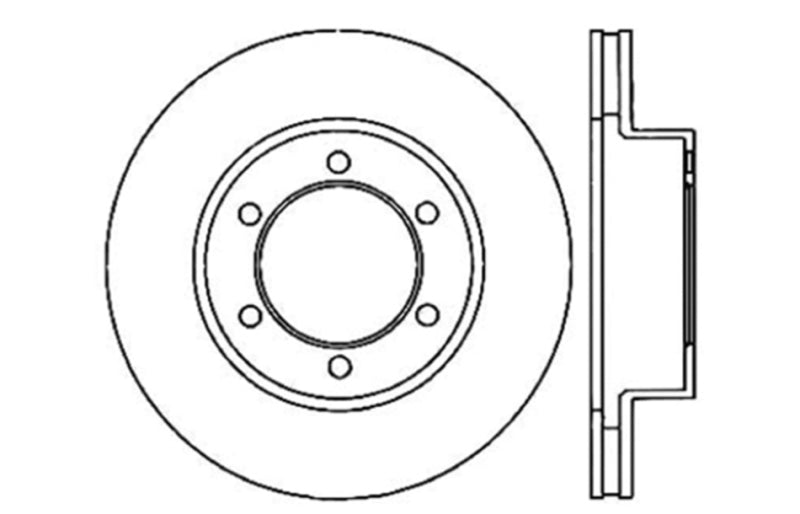 Stoptech 128.44118R Drilled Sport Brake Rotor