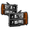 xTune 9037429 fits GMC Sierra 07-13 Headlights with Daytime LED Running Light -