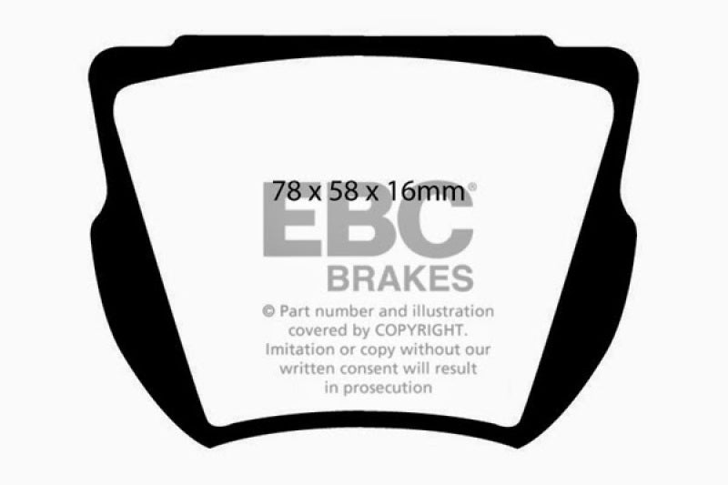 EBC DP2134 fits Daimler 59-64 SP250 2.5 Greenstuff Front Brake Pads