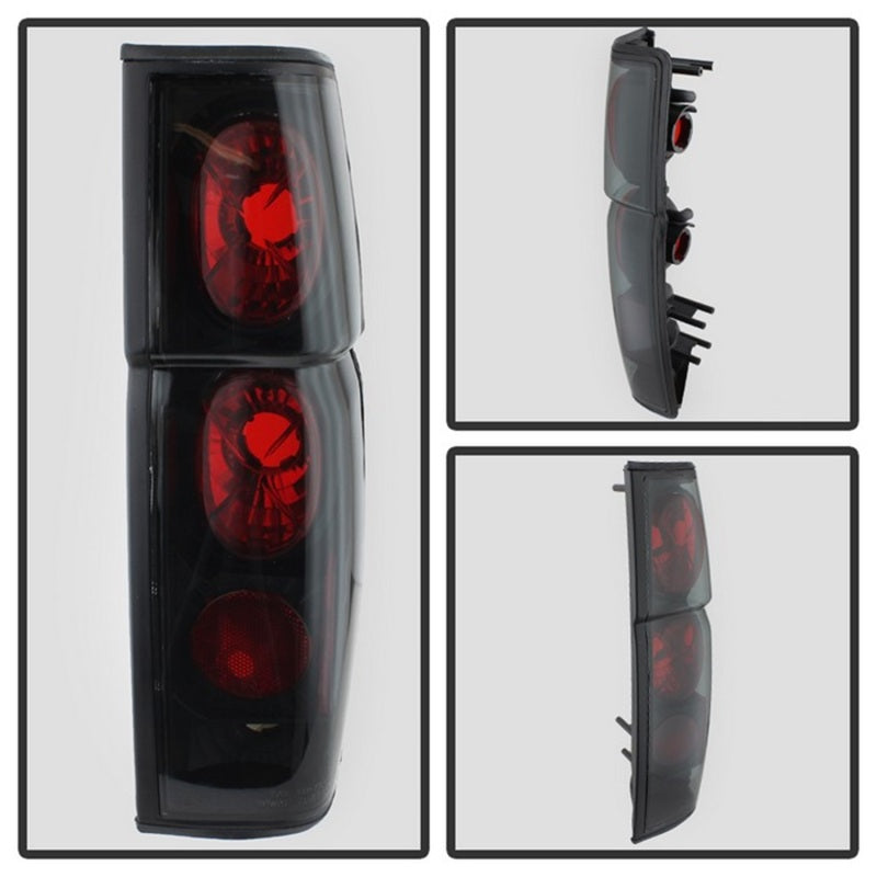 SPYDER 5078216 fits Nissan Hardbody 86-97 Euro Style Tail Lights Black Smoke