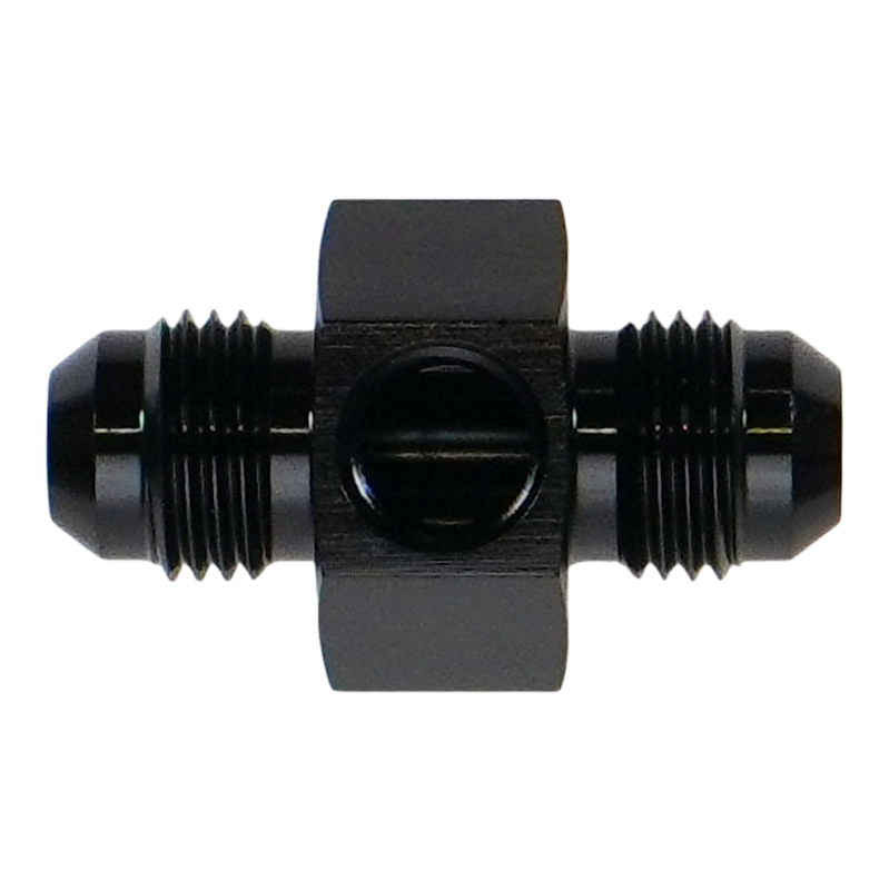 DeatschWerks 6-02-0770-B 6AN Male Flare Gauge Adapter with 1/8in NPT Gauge Port