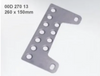 Cusco 00D 270 13 Roll Cage Universal Center B-Pillar Fixing Plate Kit (260mm x