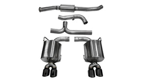 CORSA Performance 14863BLK Corsa 2011-2014 fits Subaru Impreza Sedan STI 2.5L Turbo Manual Black Sport Cat-Back Exhaust
