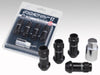 Rays W17RN12150BL484LP 17 Hex Racing Lock Nut Set L48 Long Type 12x1.50 - Blk Chromate (4 Pieces)
