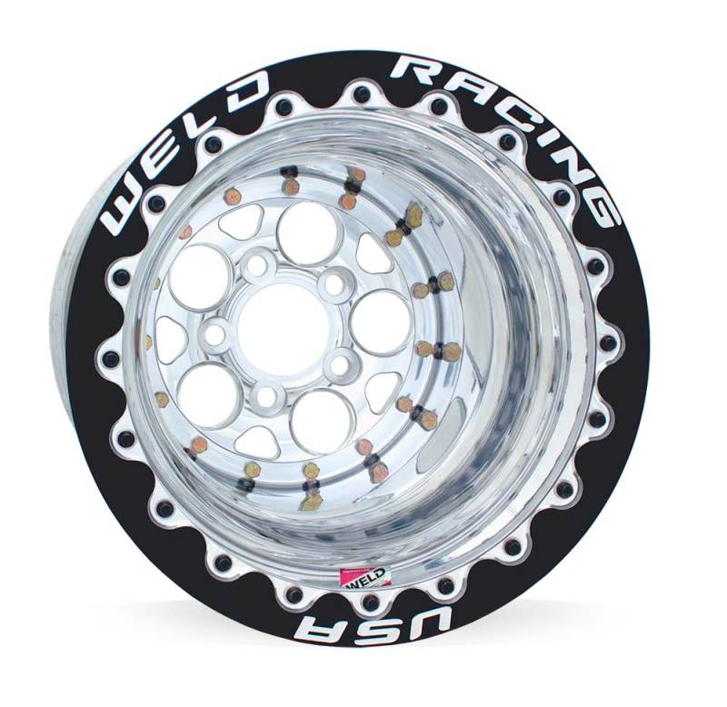 Weld  86P510210F Magnum 2.0 15x10 / 5x4.50 BP / 5in BS Polished Wheel - Black Si