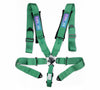 NRG SBH-B6PCGN 5PT 3in. Seat Belt Harness / Cam Lock - Green