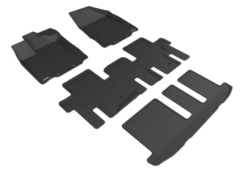 3D MAXpider 2011-2015 fits Kia Optima Kagu 2nd Row Floormats - Black