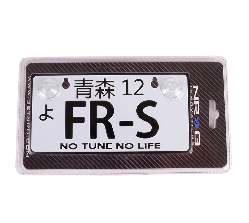 NRG MP-001-FRS fits Mini JDM Style Aluminum License Plate (Suction-Cup Fit/Universal) - FR-S