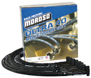 Moroso 73842 fits Chevrolet Small Block (w/Jesel) Ignition Wire Set - Ultra 40 -