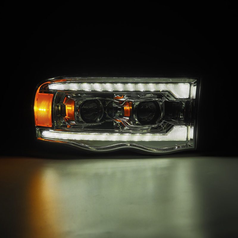 AlphaRex  880568 fits Dodge 02-05 Ram 1500 LUXX LED Proj Headlights Plank Style