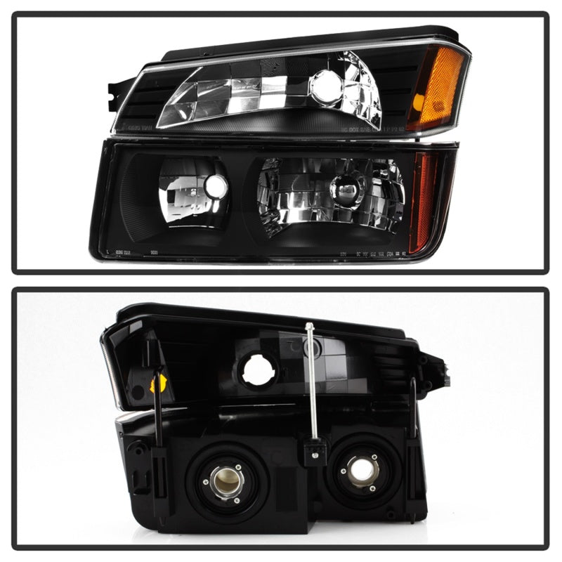 xTune 9040641 02-06 fits Chevy Avalanche w/Cladding OEM Bumper Light & Headligh