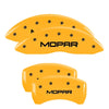MGP 32025SMOPYL 4 Caliper Covers Engraved Front & Rear fits Mopar Yellow Finish