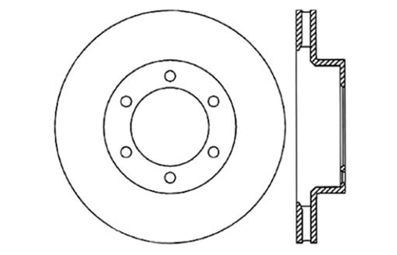 Stoptech 128.44127L Drilled Sport Brake Rotor