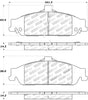 Stoptech 309.0727 Sport Brake Pads w/Shims and Hardware - Rear