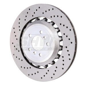 SHW Performance BRL48171 SHW 11-16 fits BMW M5 4.4L Left Rear Cross-Drilled Lightweight Brake Rotor (34212284103)