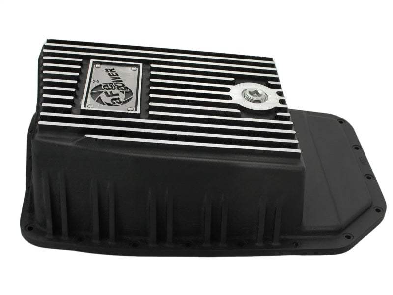 AFE 46-70172 Transmission Pan Black Machined 09-14 fits Ford 6R80 F-150 Trucks
