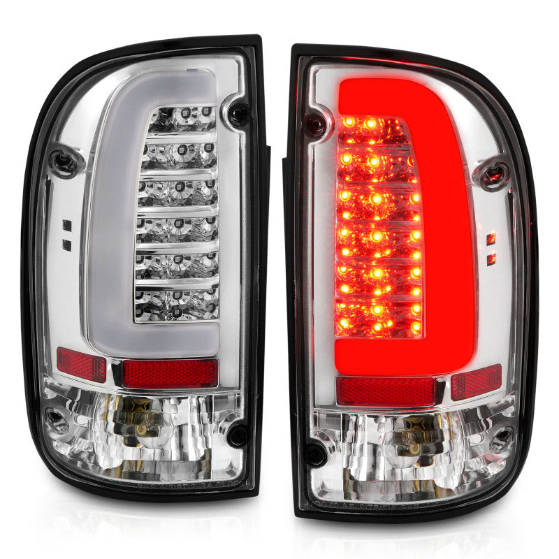 ANZO 311355 fits Toyota 95-00 Tacoma LED Taillights Chrome Housing Clear Lens (Pair)