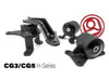 Innovative 20252-95A 98-02 Accord H-Series Black Steel Mounts 95A Bushings