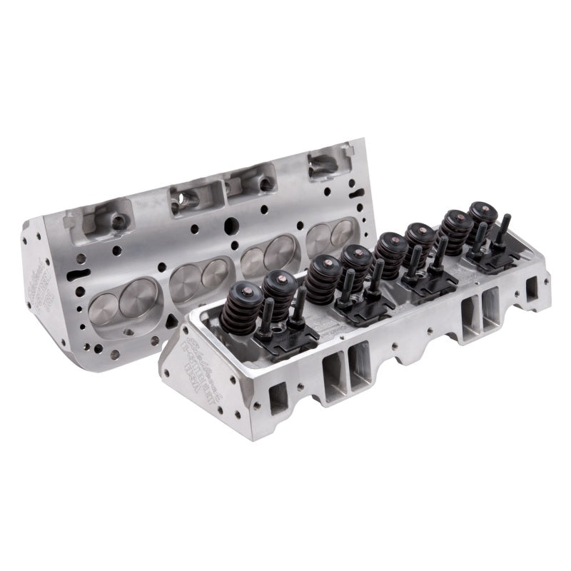 Edelbrock 5073 Cylinder Head E-Street SB fits Chevrolet 70cc (Complete Pair)