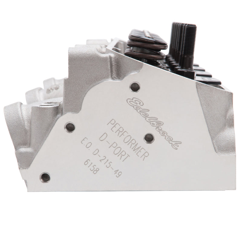 Edelbrock 61595 Cylinder Head fits Pontiac Performer D-Port 72cc Chambers for Hydraulic Roller Cam Complete